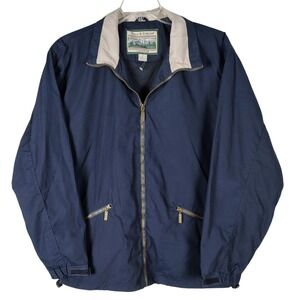 Field & Stream Mens Navy Blue Full Zip Windbreaker Jacket Large outdoors